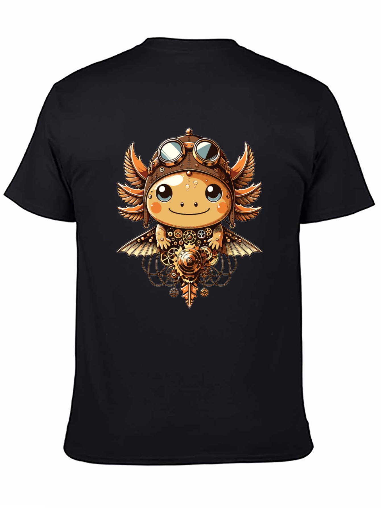 Steampunk Axolotl Graphic Tee