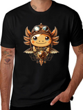 Steampunk Axolotl Graphic Tee