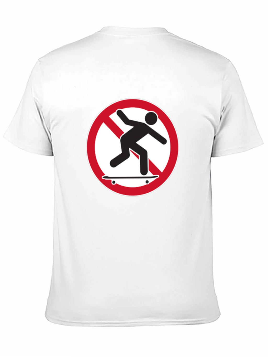 No Skateboarding T-Shirt - Black Graphic Tee