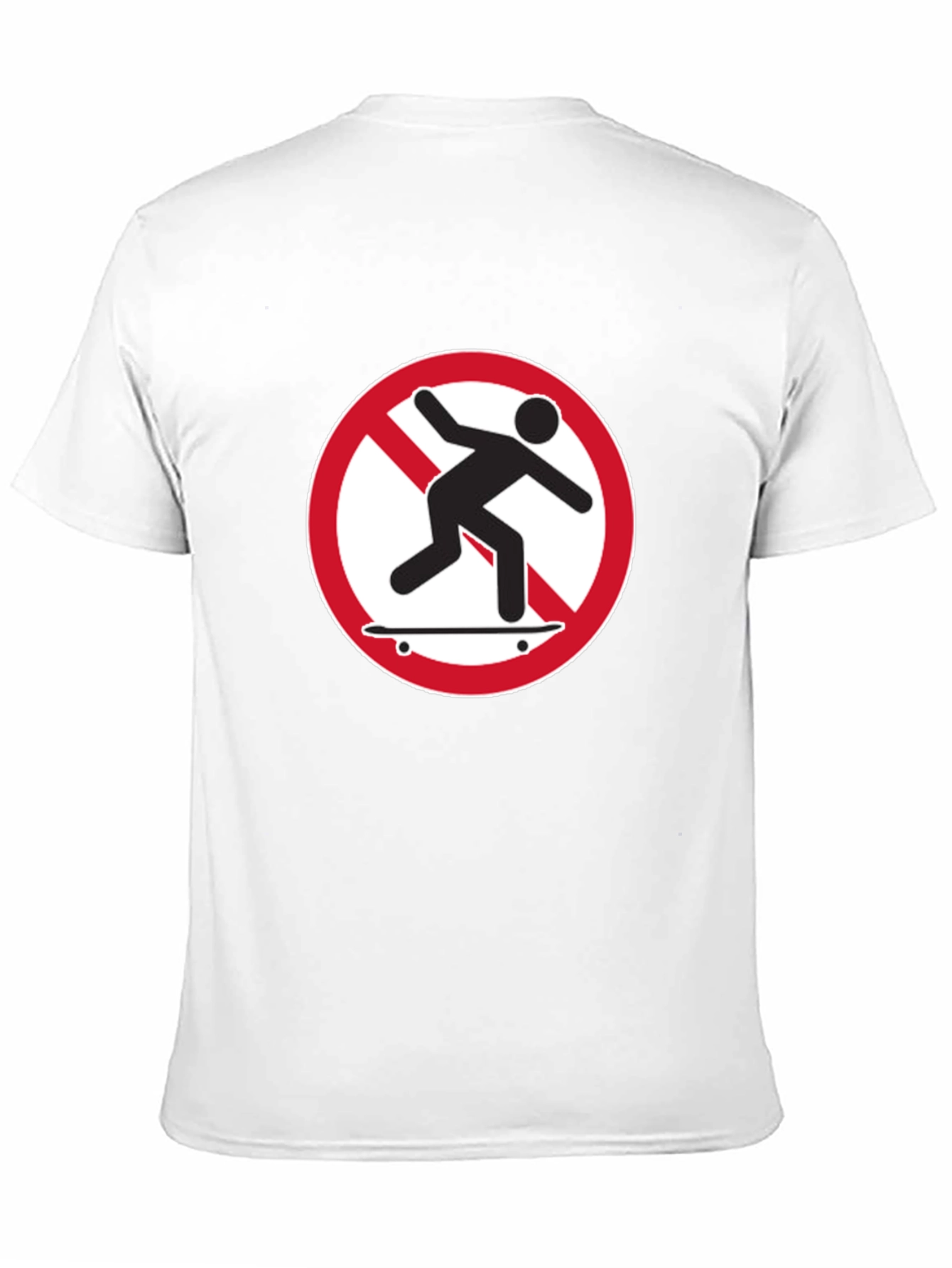 No Skateboarding T-Shirt - Black Graphic Tee