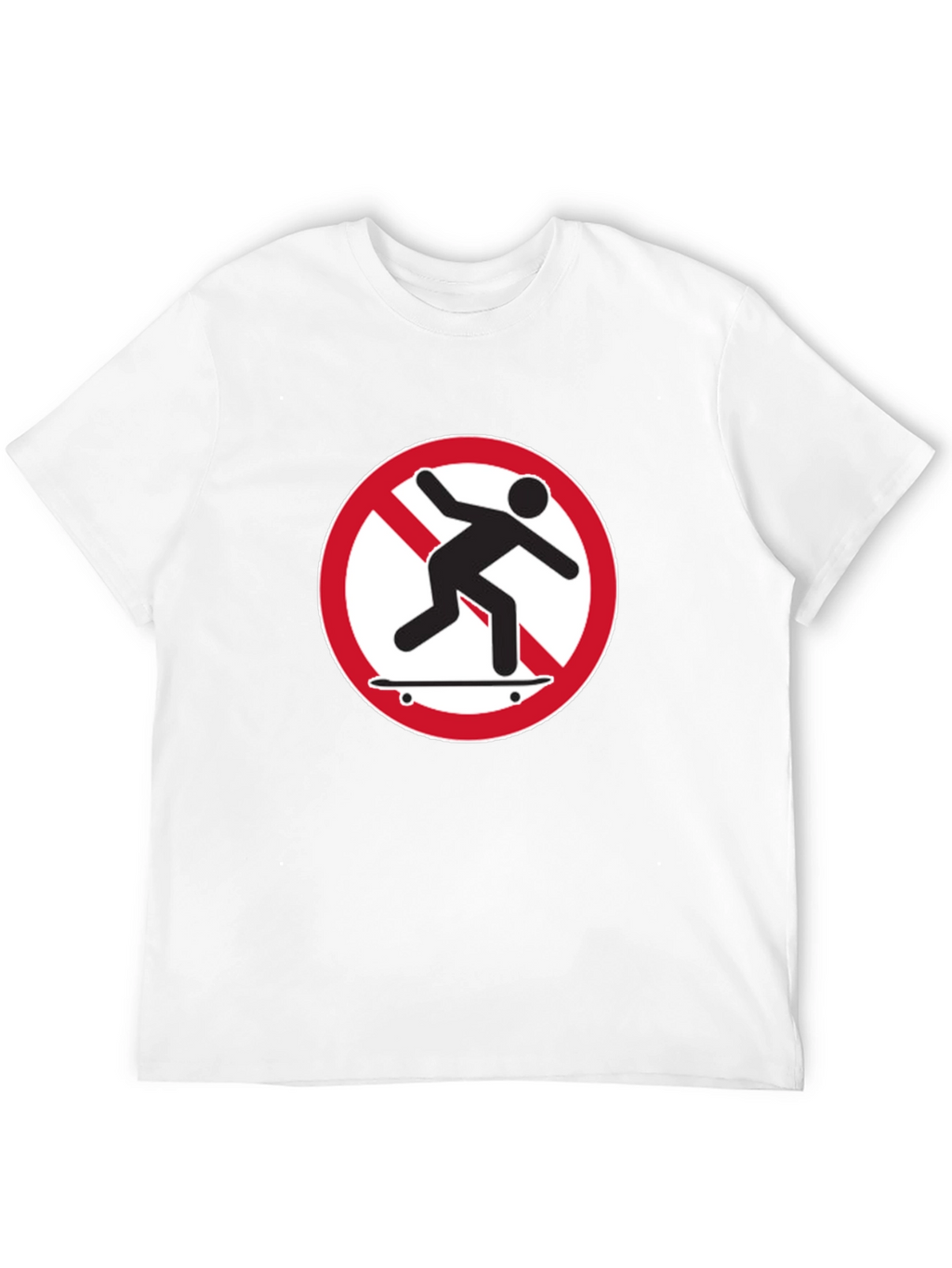 No Skateboarding T-Shirt - Black Graphic Tee