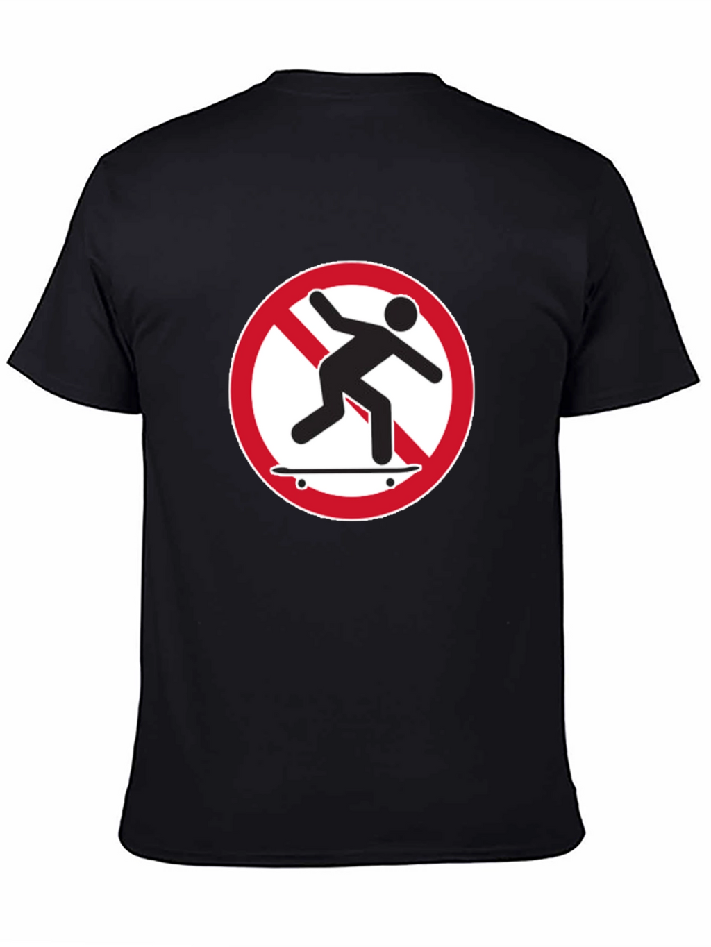 No Skateboarding T-Shirt - Black Graphic Tee