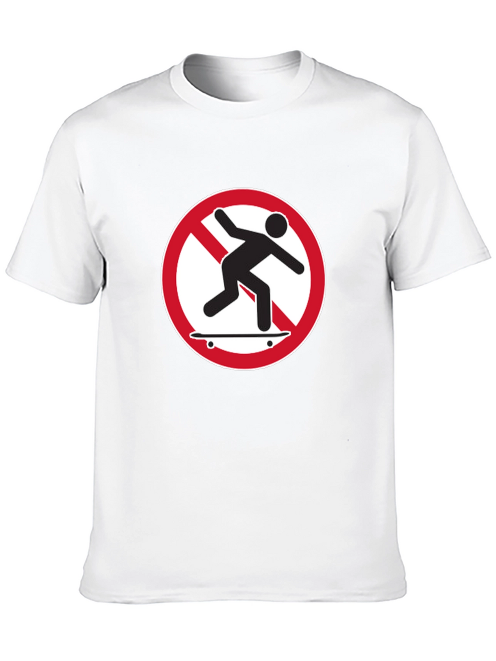 No Skateboarding T-Shirt - Black Graphic Tee