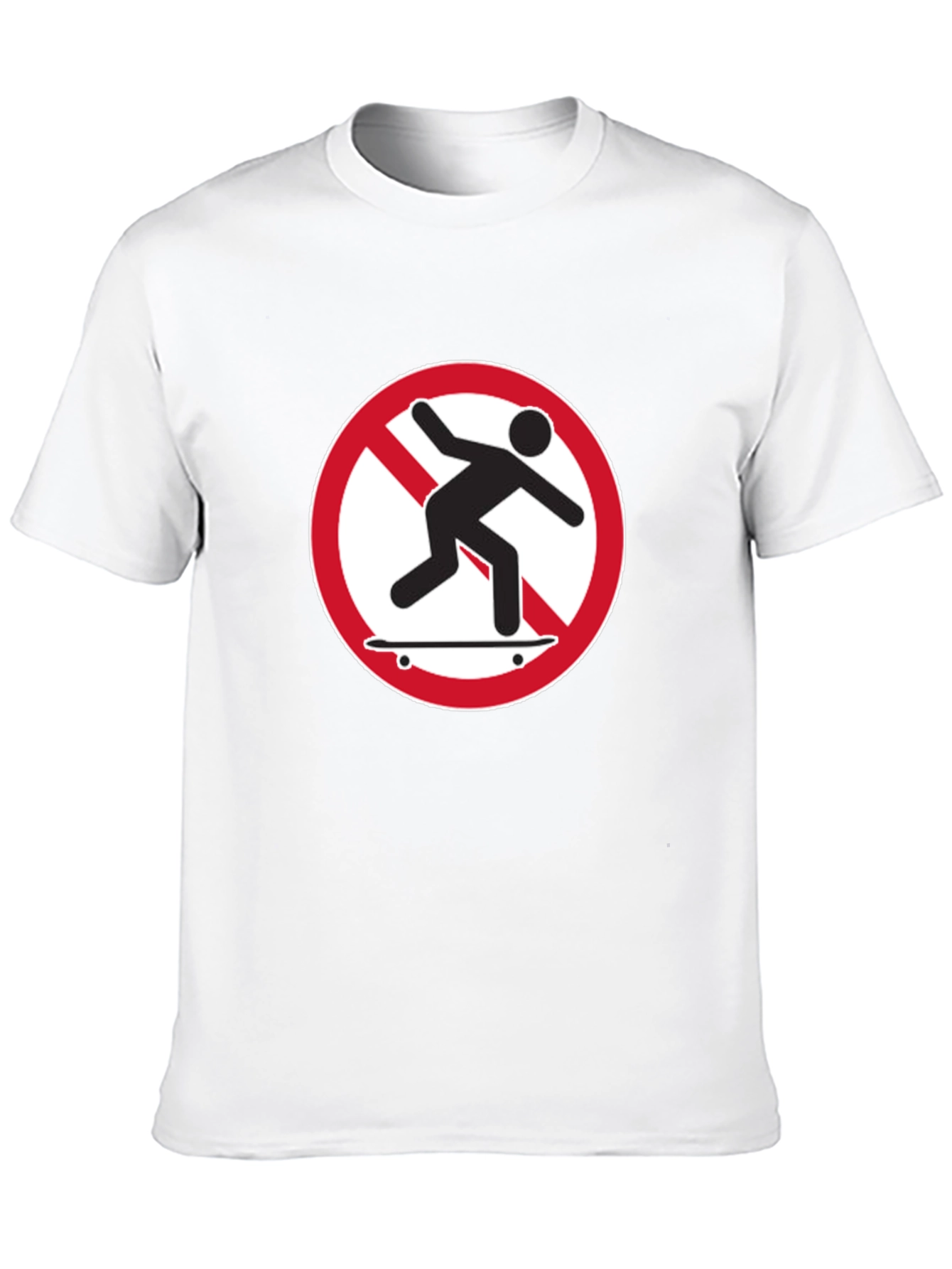 No Skateboarding T-Shirt - Black Graphic Tee