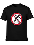 No Skateboarding T-Shirt - Black Graphic Tee
