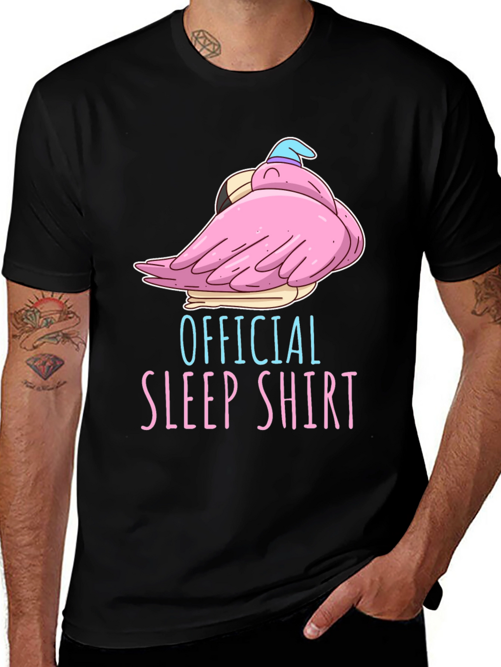 Official Sleep Shirt - Flamingo Nap T-Shirt