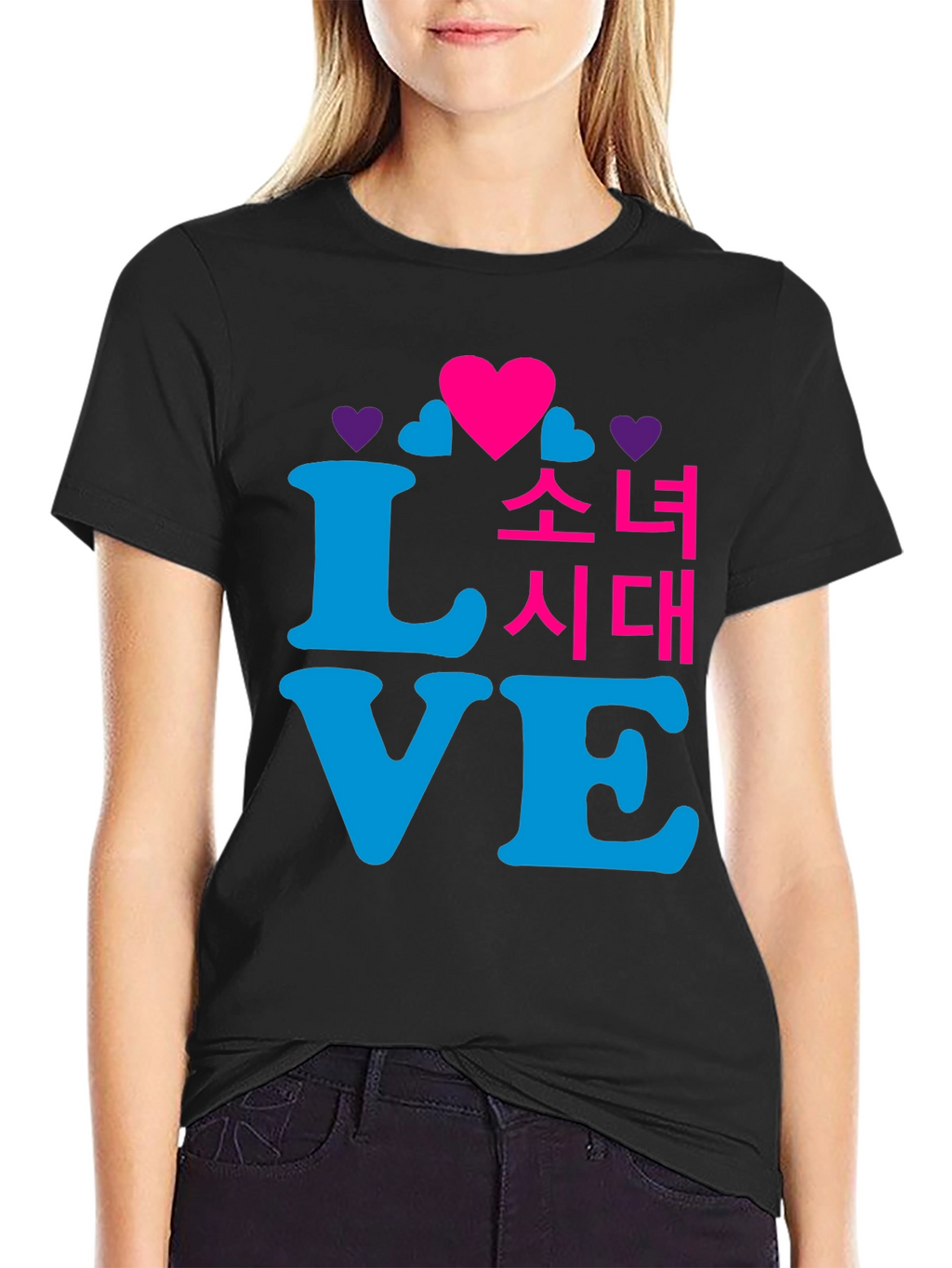 Love Korean Drama Black T-Shirt