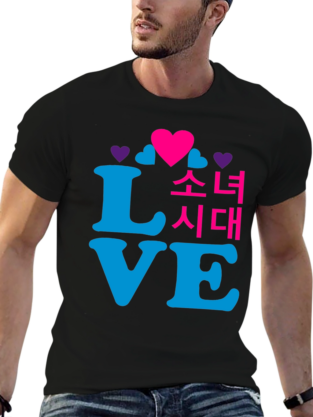 Love Korean Drama Black T-Shirt