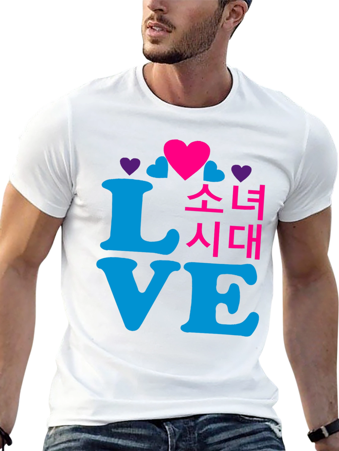 Love Korean Drama Black T-Shirt