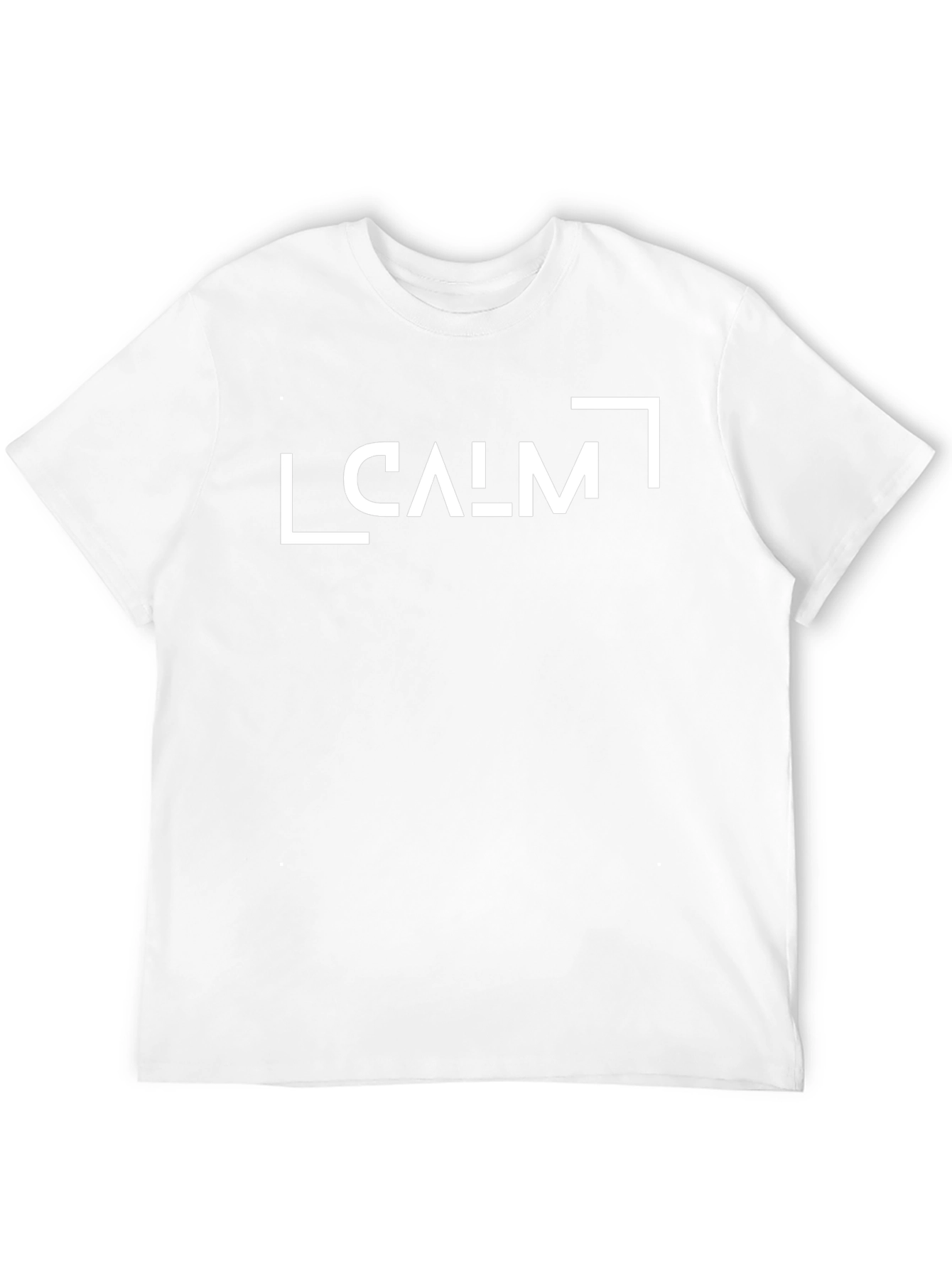 Calm Graphic Tee - Black Cotton Blend Relaxed Fit