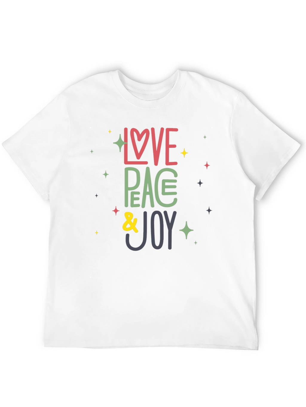 Love Peace Joy Graphic Tee - Stylish Comfort
