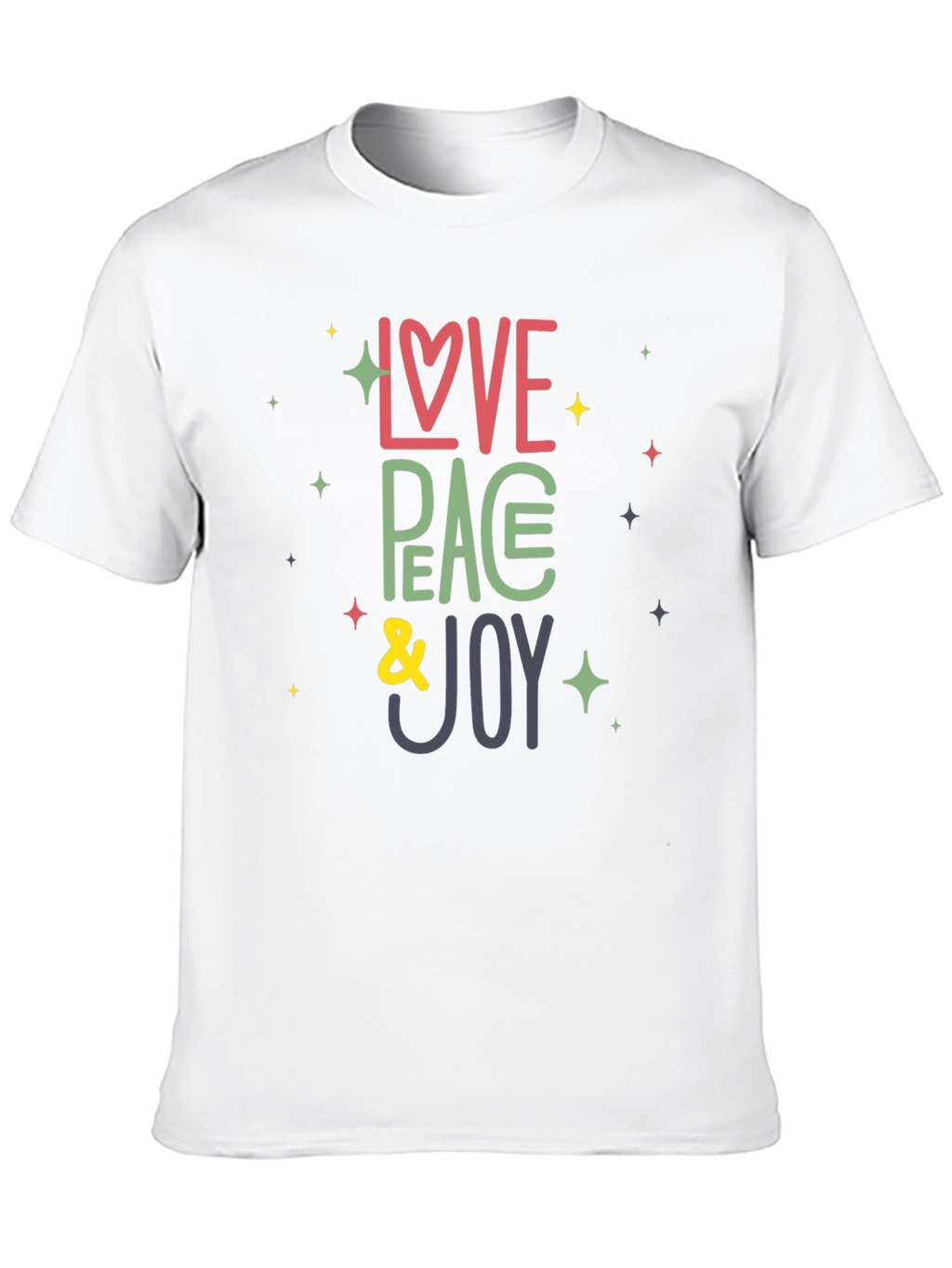 Love Peace Joy Graphic Tee - Stylish Comfort
