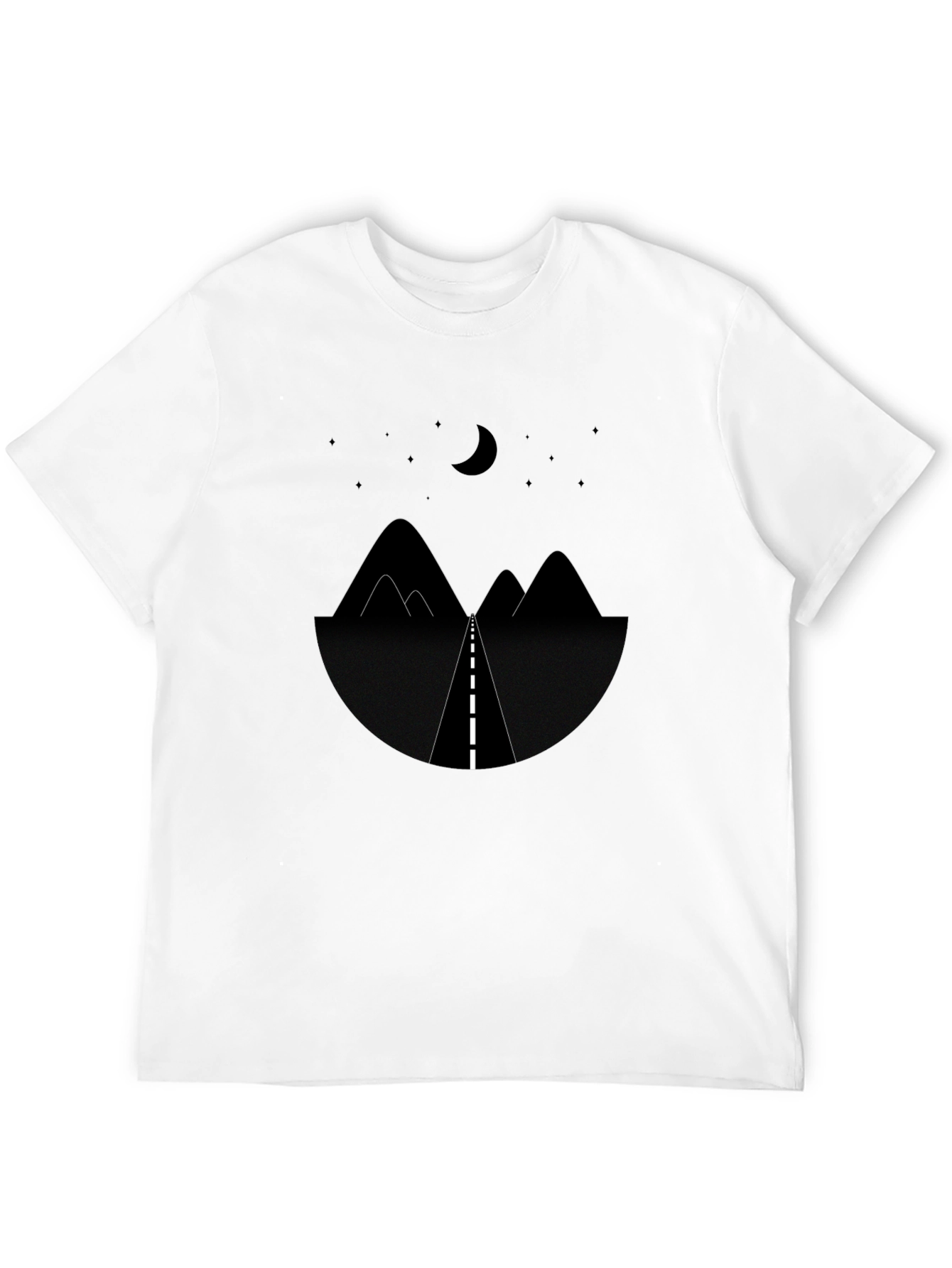 Night Road Graphic Tee - Modern Stylish T-Shirt