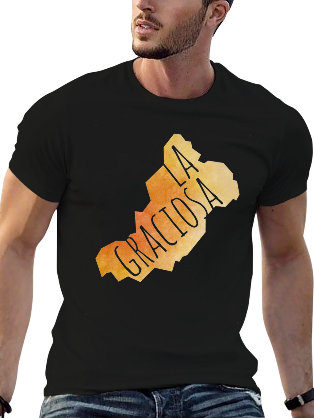 La Graciosa Island T-Shirt - Abstract Graphic Tee