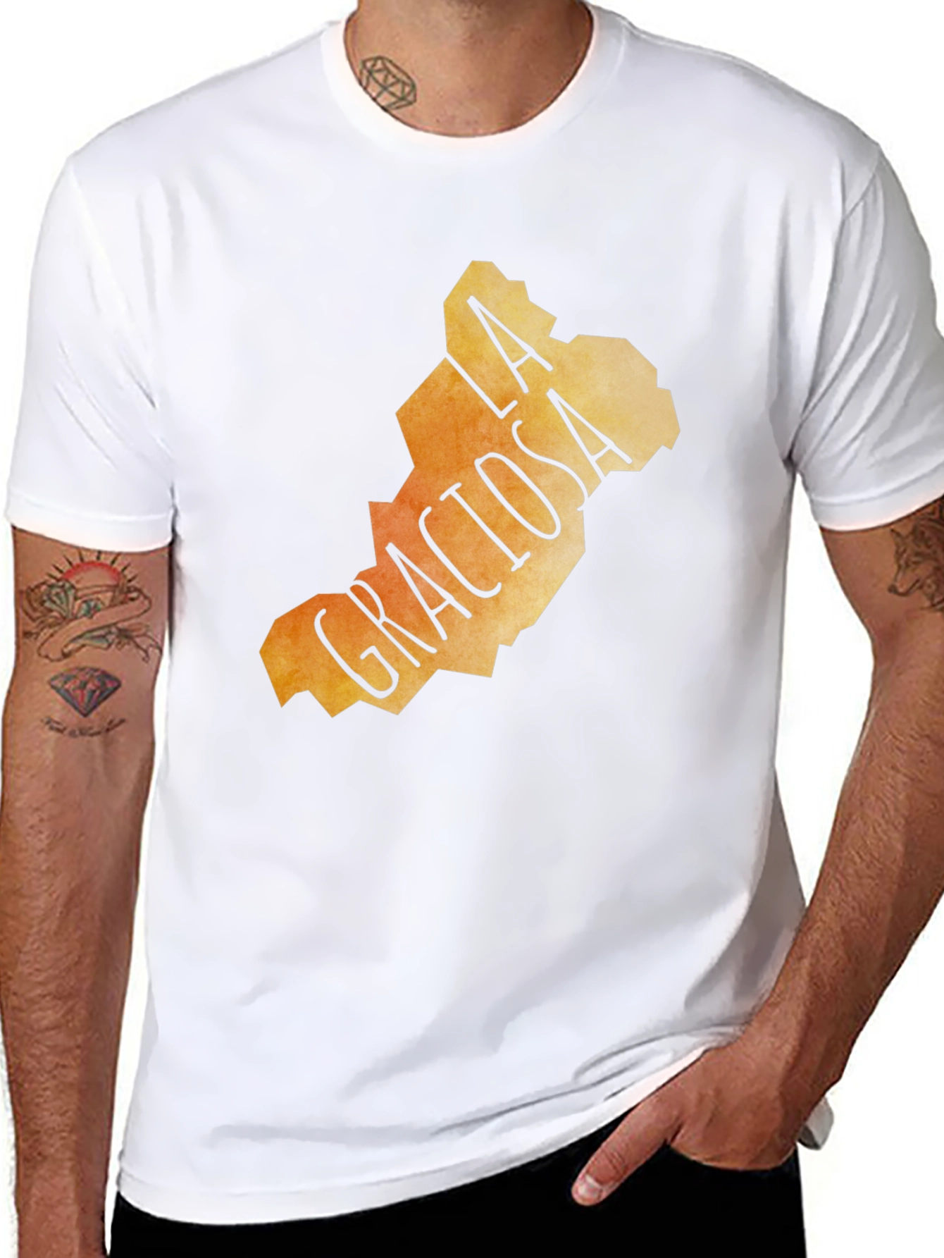 La Graciosa Island T-Shirt - Abstract Graphic Tee