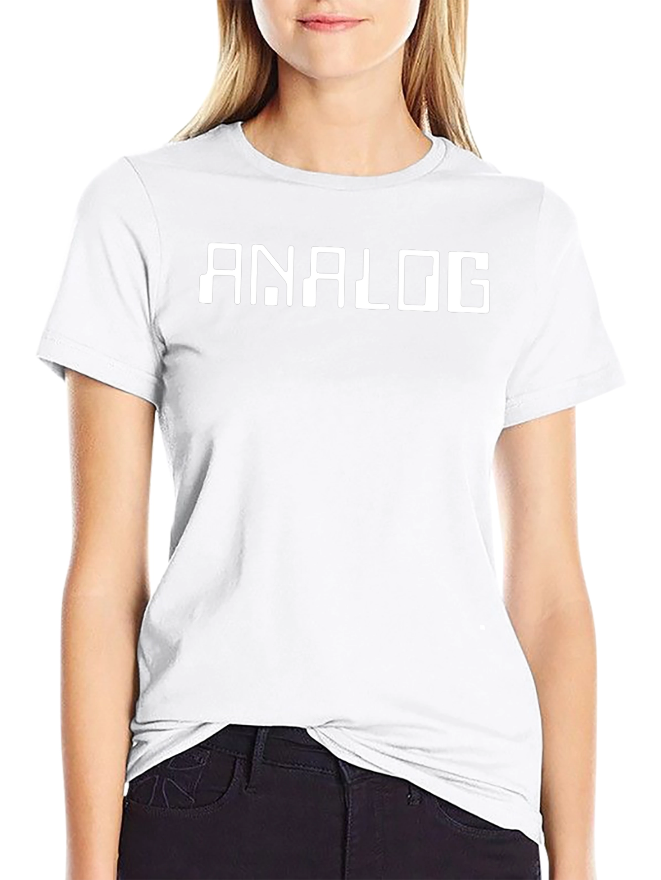 Analog Graphic Tee - Retro Style Black T-Shirt