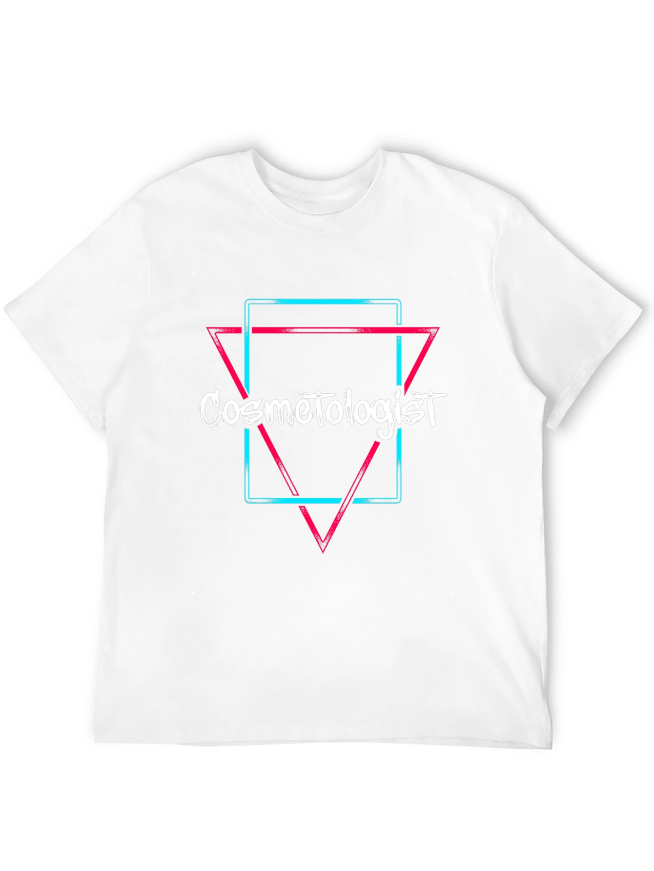 Cosmetologist Neon Graphic T-Shirt - Black