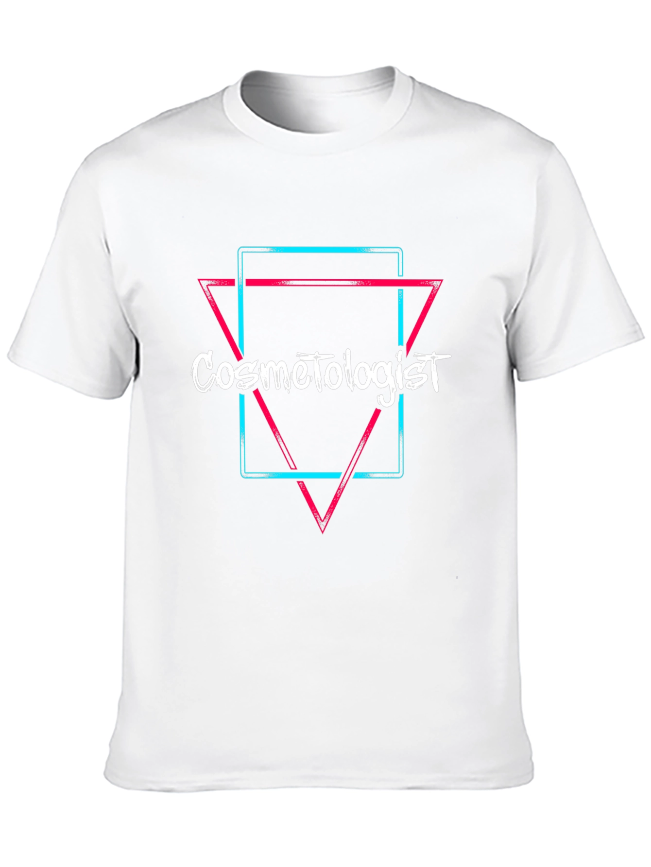 Cosmetologist Neon Graphic T-Shirt - Black