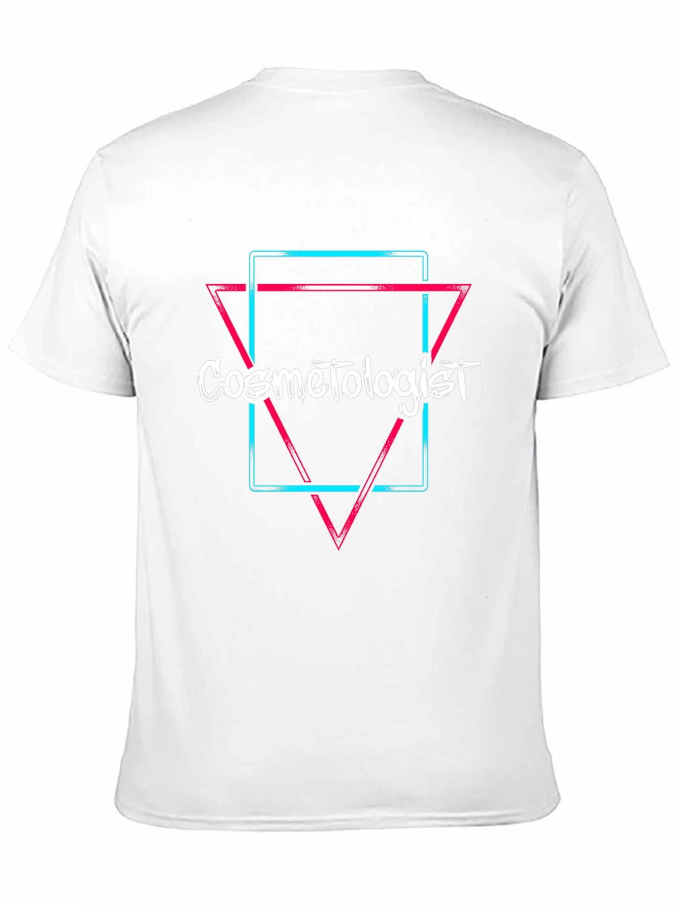Cosmetologist Neon Graphic T-Shirt - Black