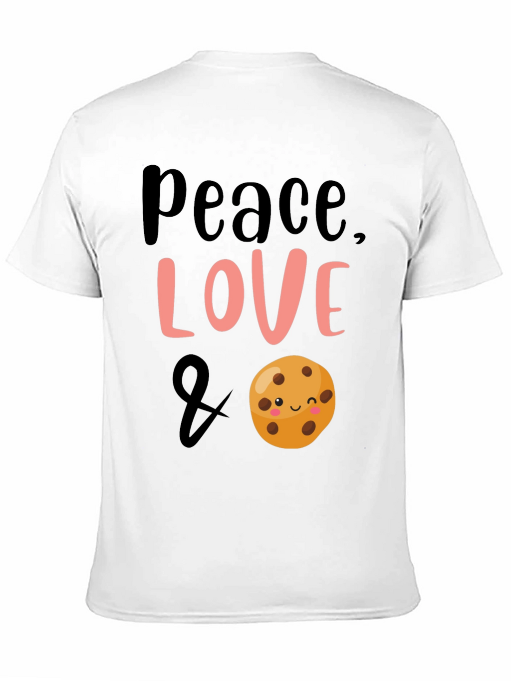 Peace Love & Cookies Black Graphic Tee