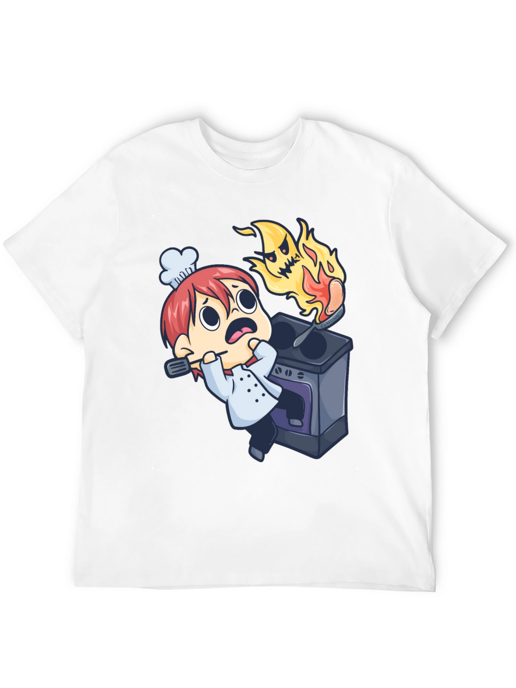Cartoon Chef Mishap Graphic Tee