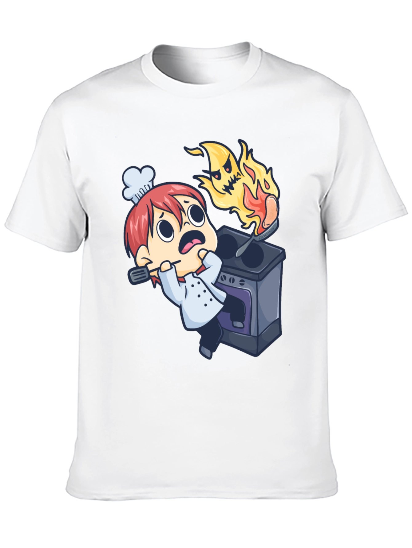 Cartoon Chef Mishap Graphic Tee