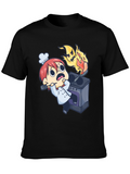 Cartoon Chef Mishap Graphic Tee