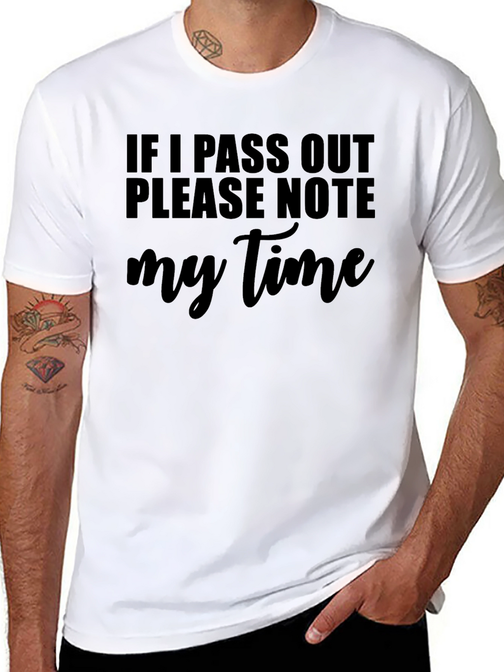 Funny Workout T-Shirt: Note My Time