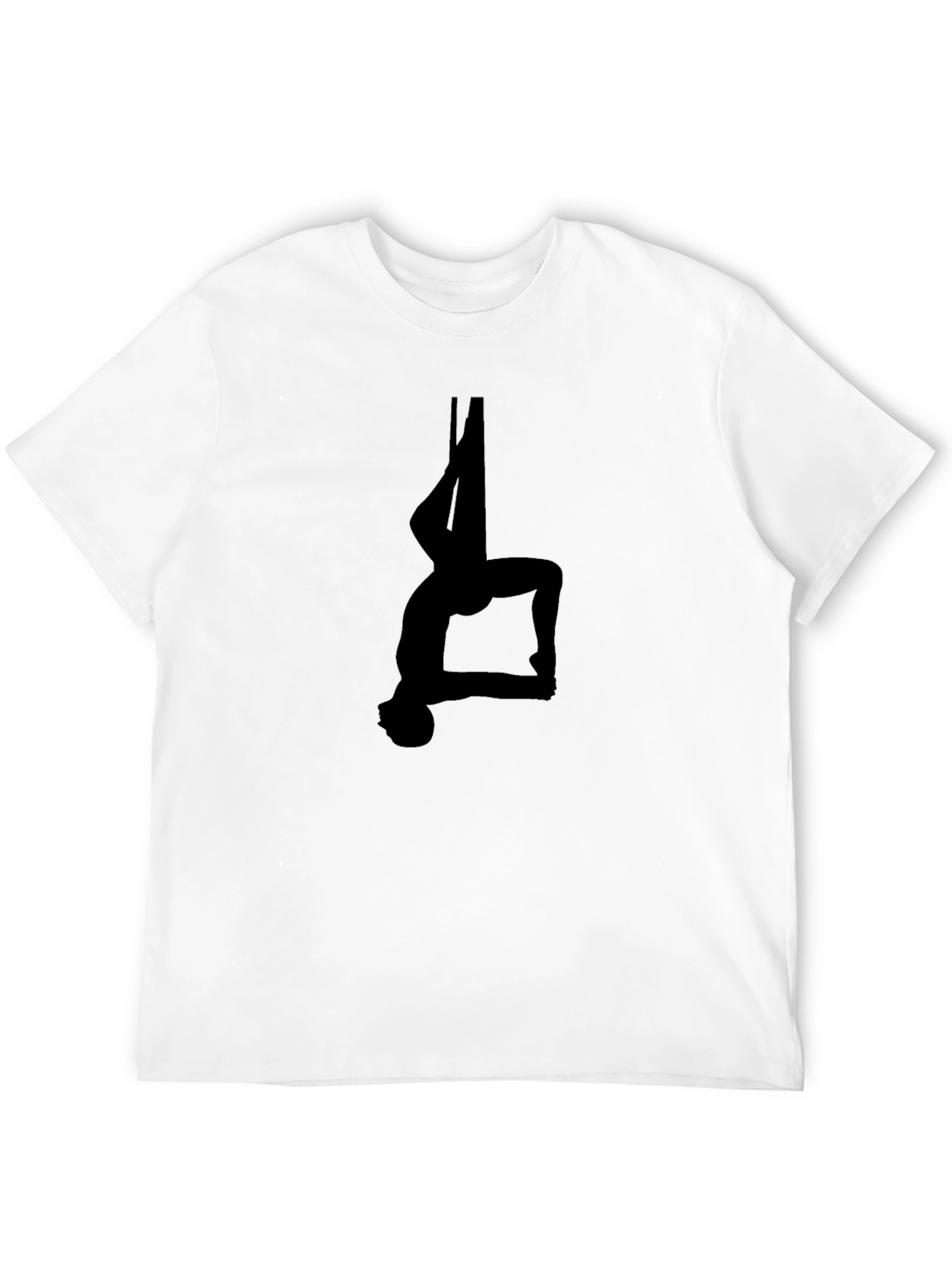 Aerial Silk Silhouette Black T-Shirt