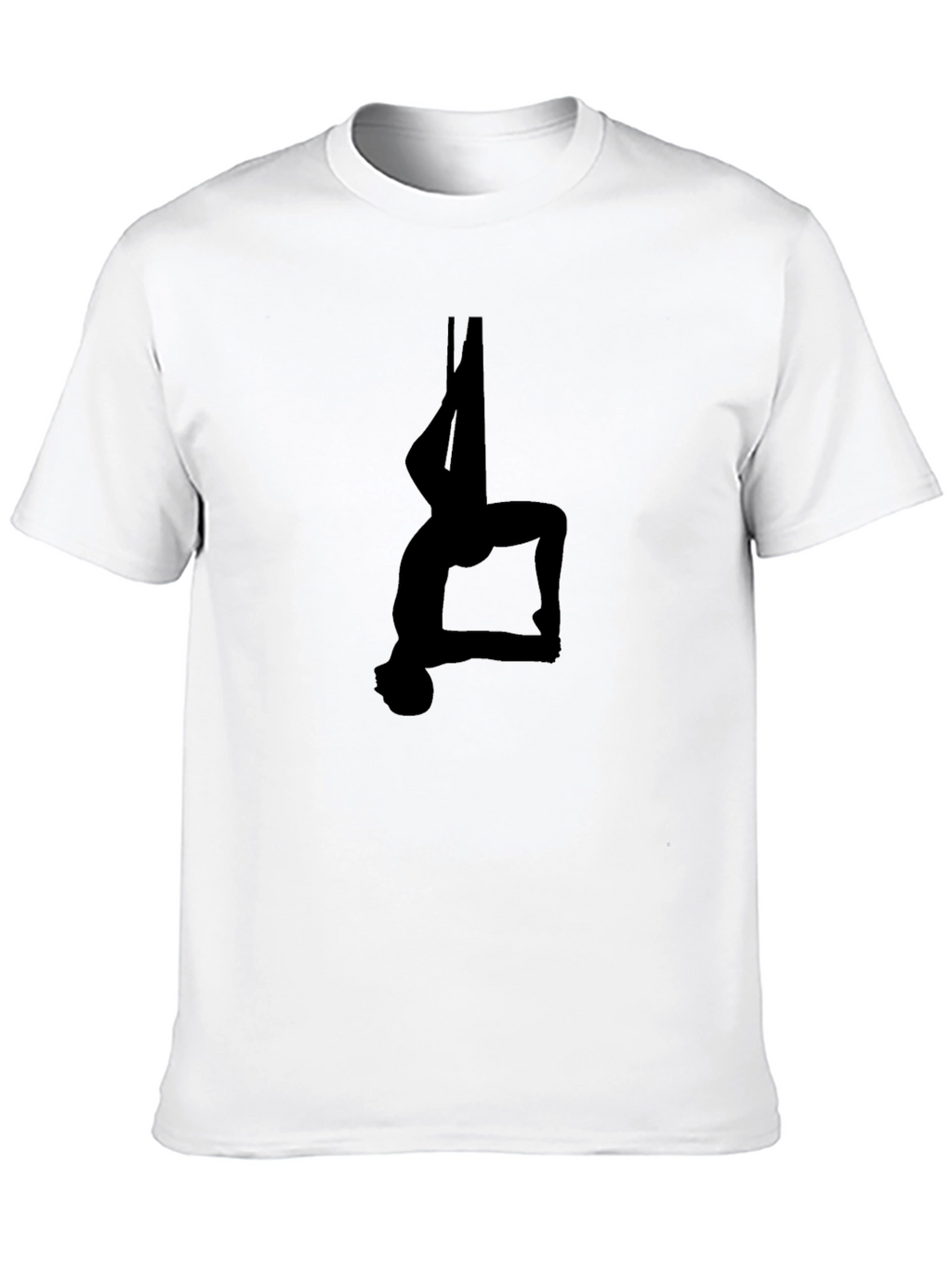 Aerial Silk Silhouette Black T-Shirt