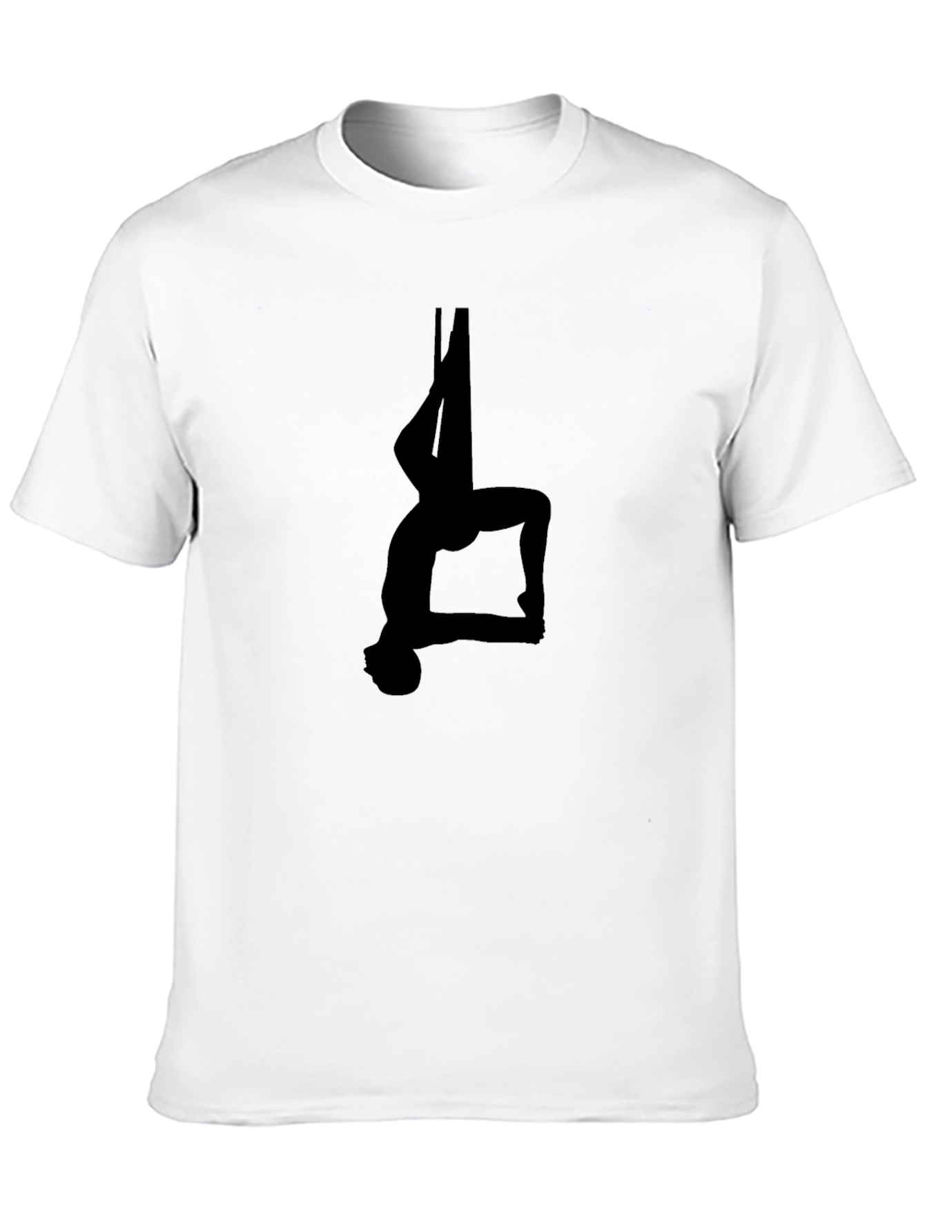 Aerial Silk Silhouette Black T-Shirt