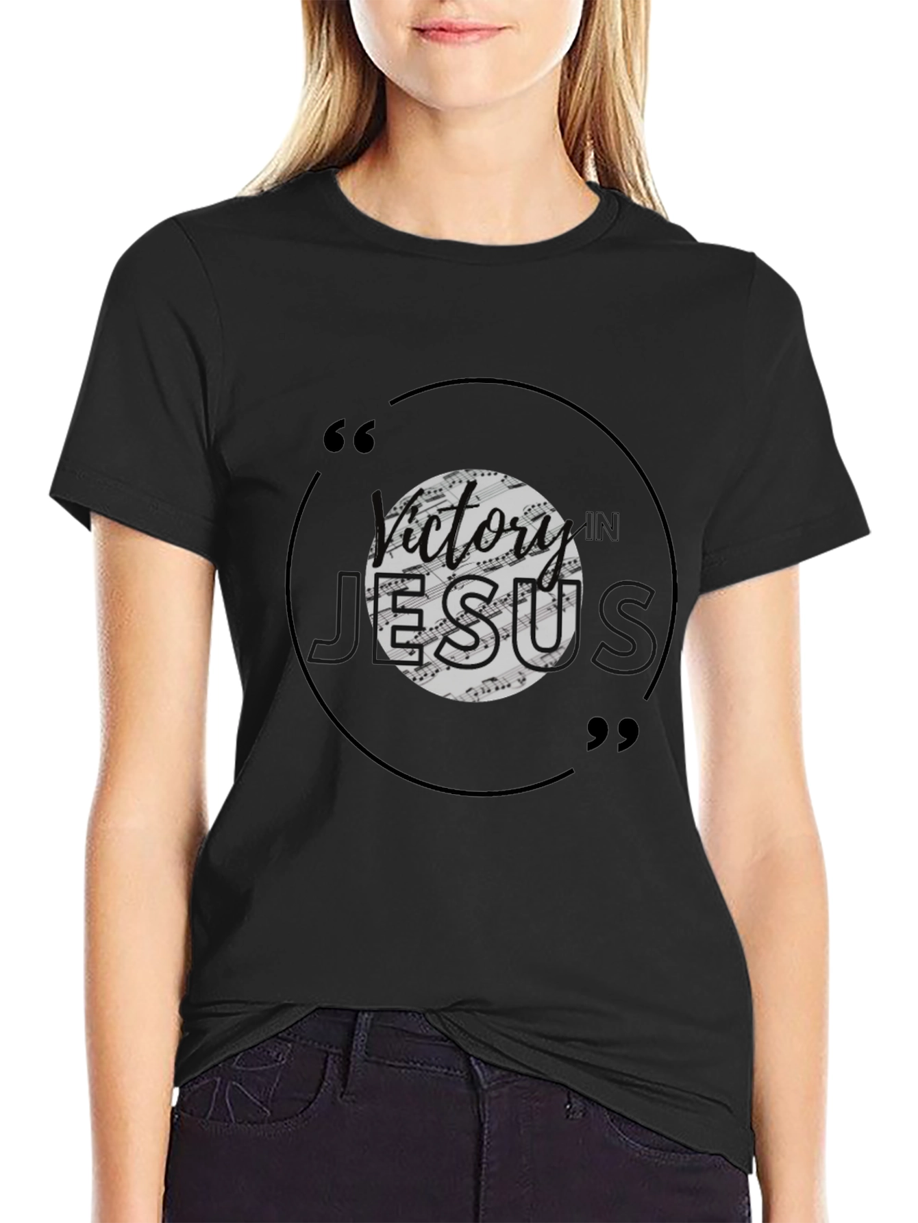Victory in Jesus Graphic Tee - Stylish Christian Apparel