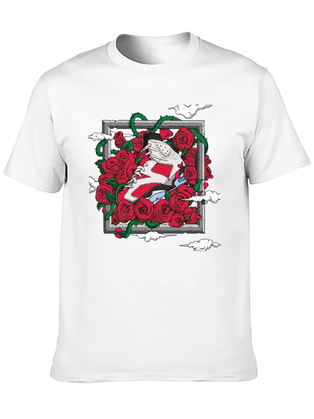 Sneaker Roses Graphic T-Shirt
