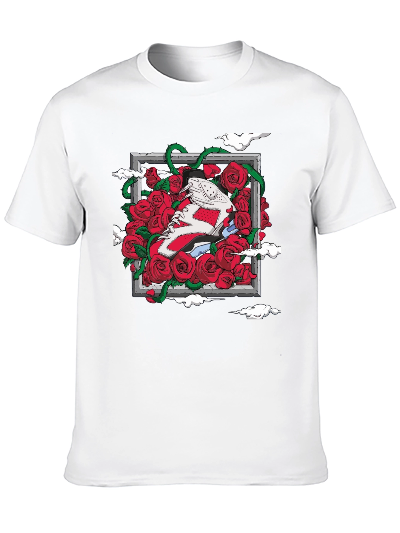 Sneaker Roses Graphic T-Shirt