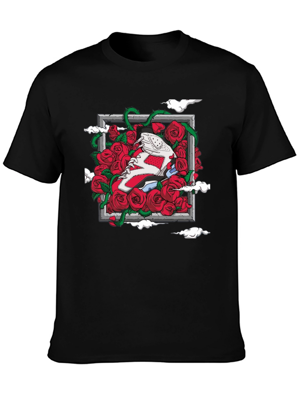 Sneaker Roses Graphic T-Shirt