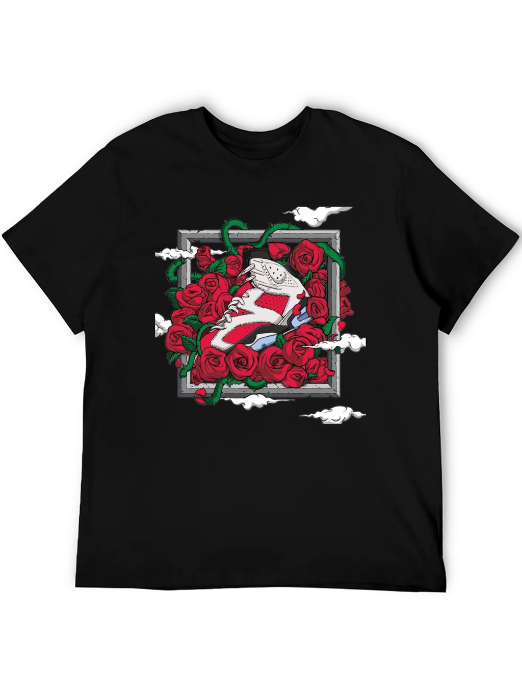 Sneaker Roses Graphic T-Shirt