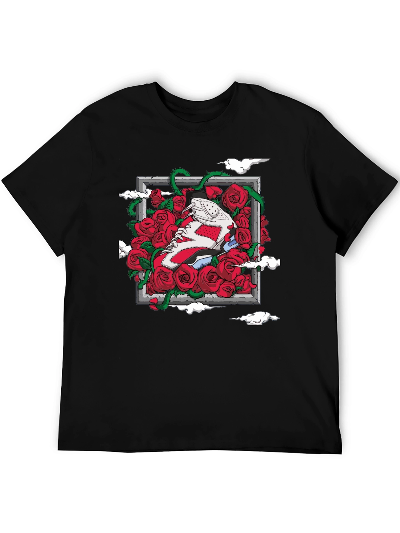 Sneaker Roses Graphic T-Shirt