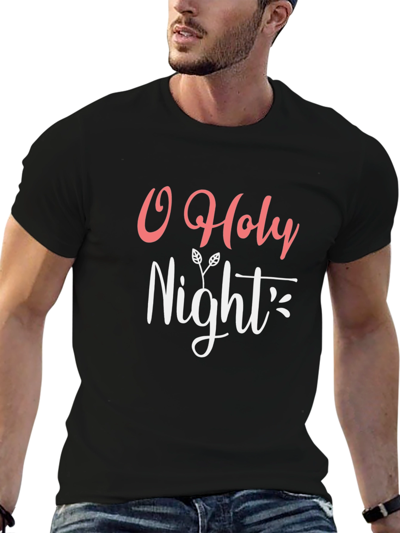 O Holy Night Black T-Shirt
