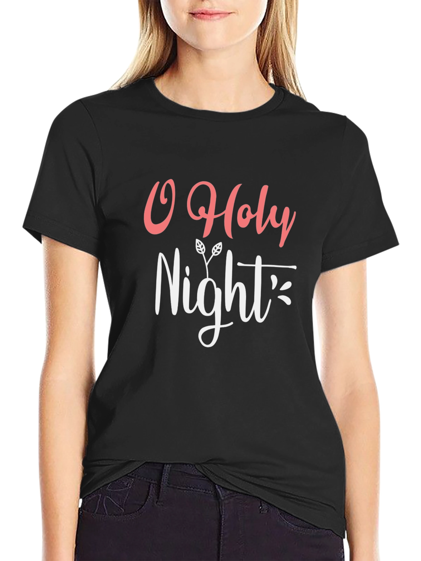 O Holy Night Black T-Shirt