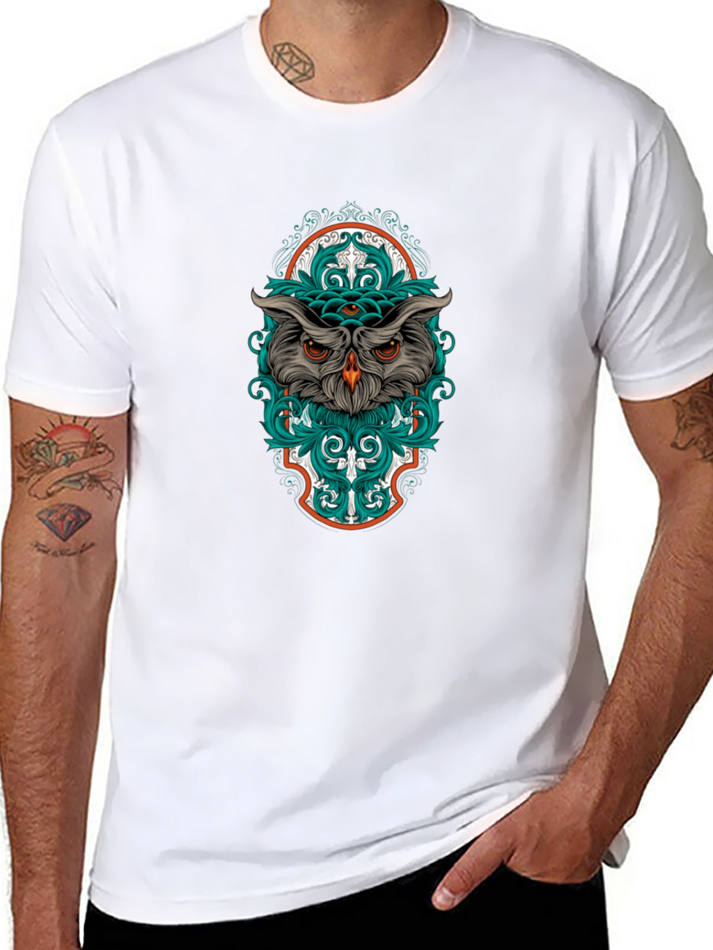 Mystic Owl Graphic Tee - Unique Design