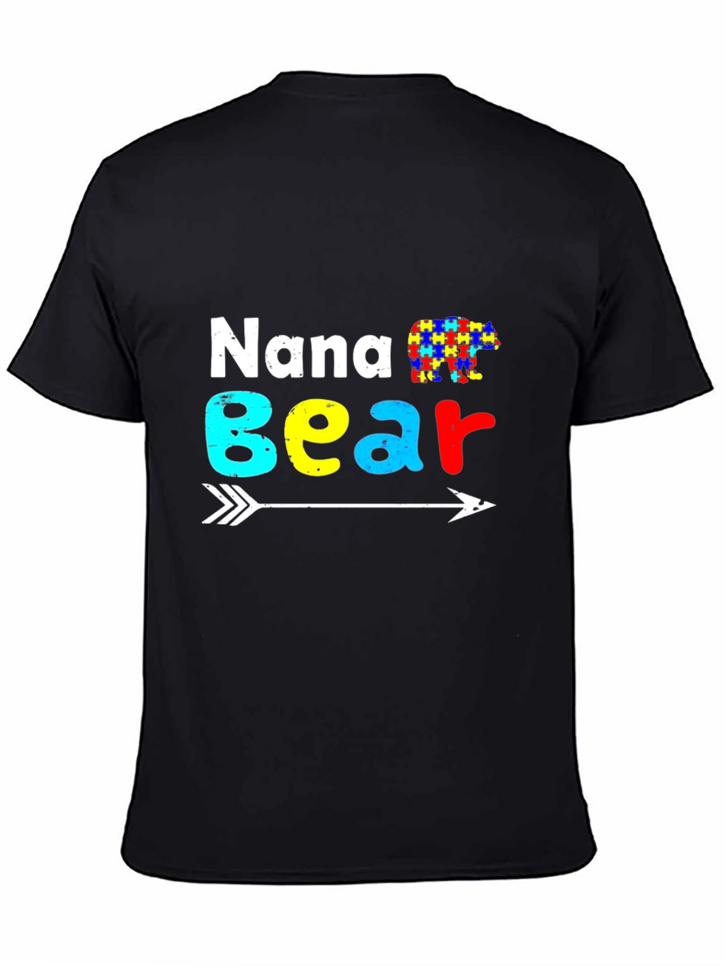 Nana Bear Autism Awareness T-Shirt