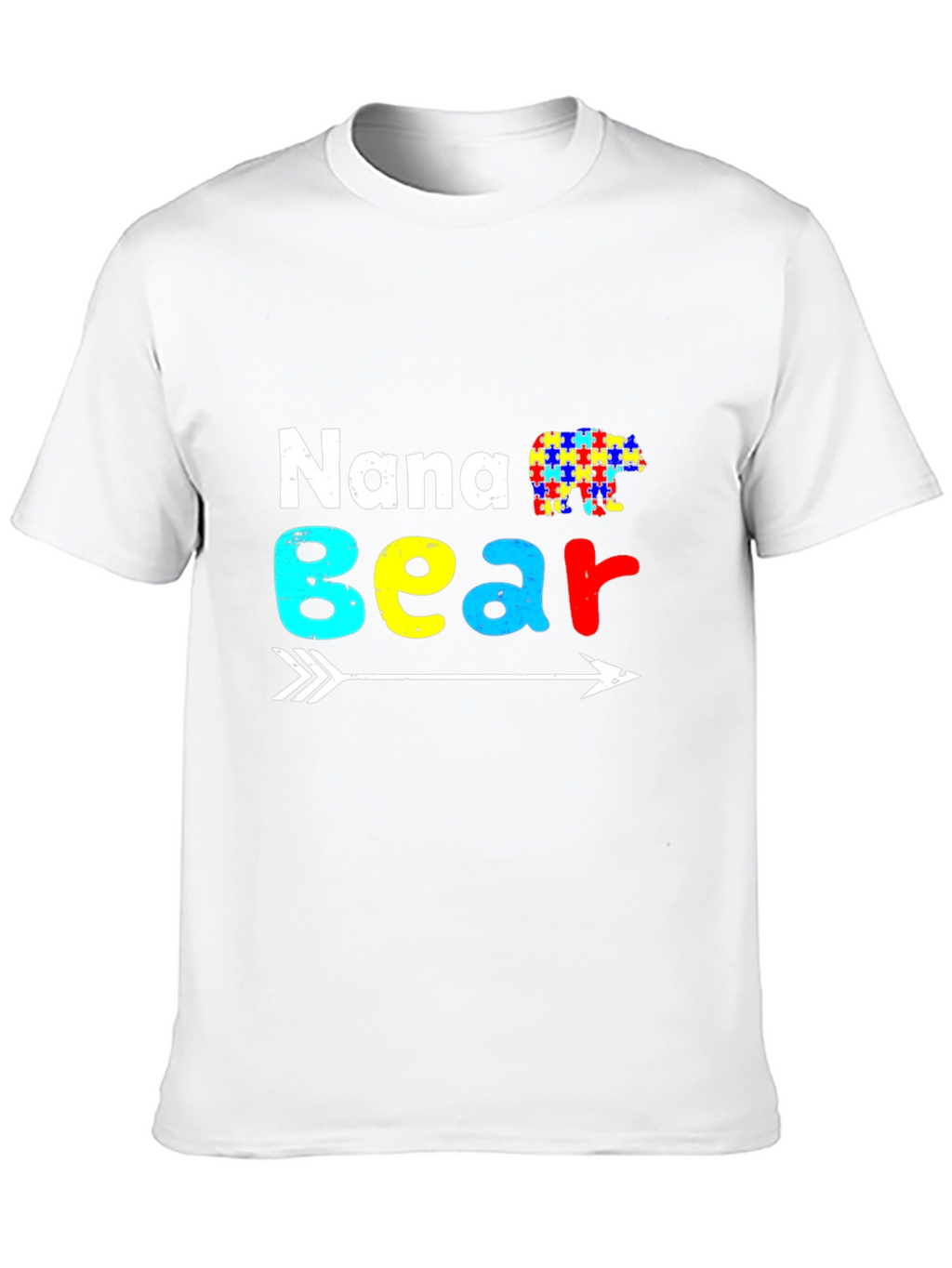 Nana Bear Autism Awareness T-Shirt