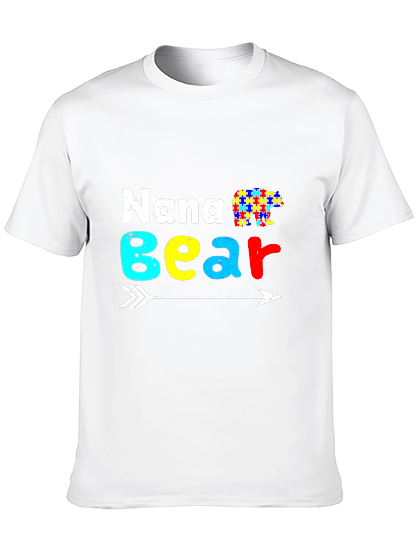 Nana Bear Autism Awareness T-Shirt