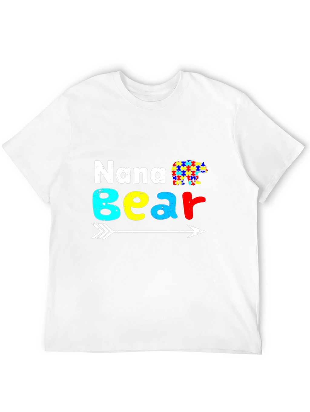 Nana Bear Autism Awareness T-Shirt