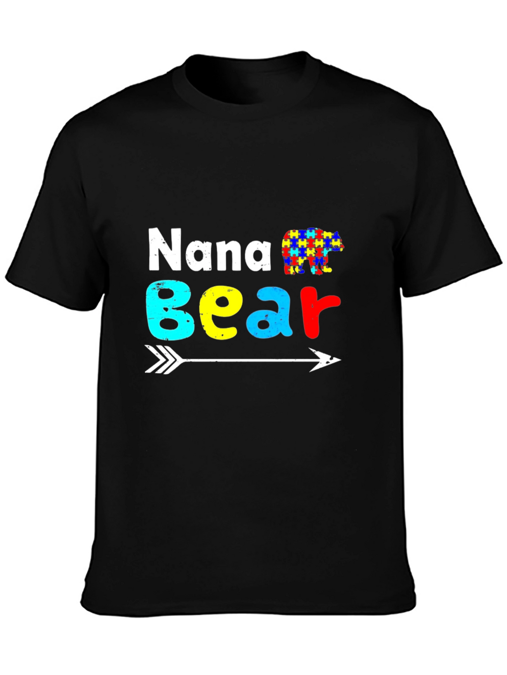 Nana Bear Autism Awareness T-Shirt