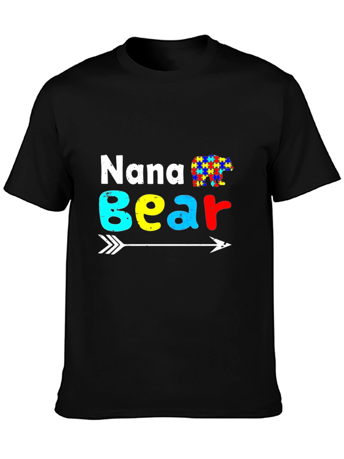 Nana Bear Autism Awareness T-Shirt