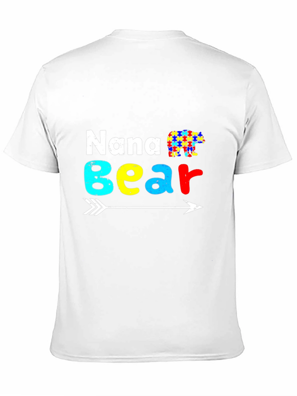 Nana Bear Autism Awareness T-Shirt