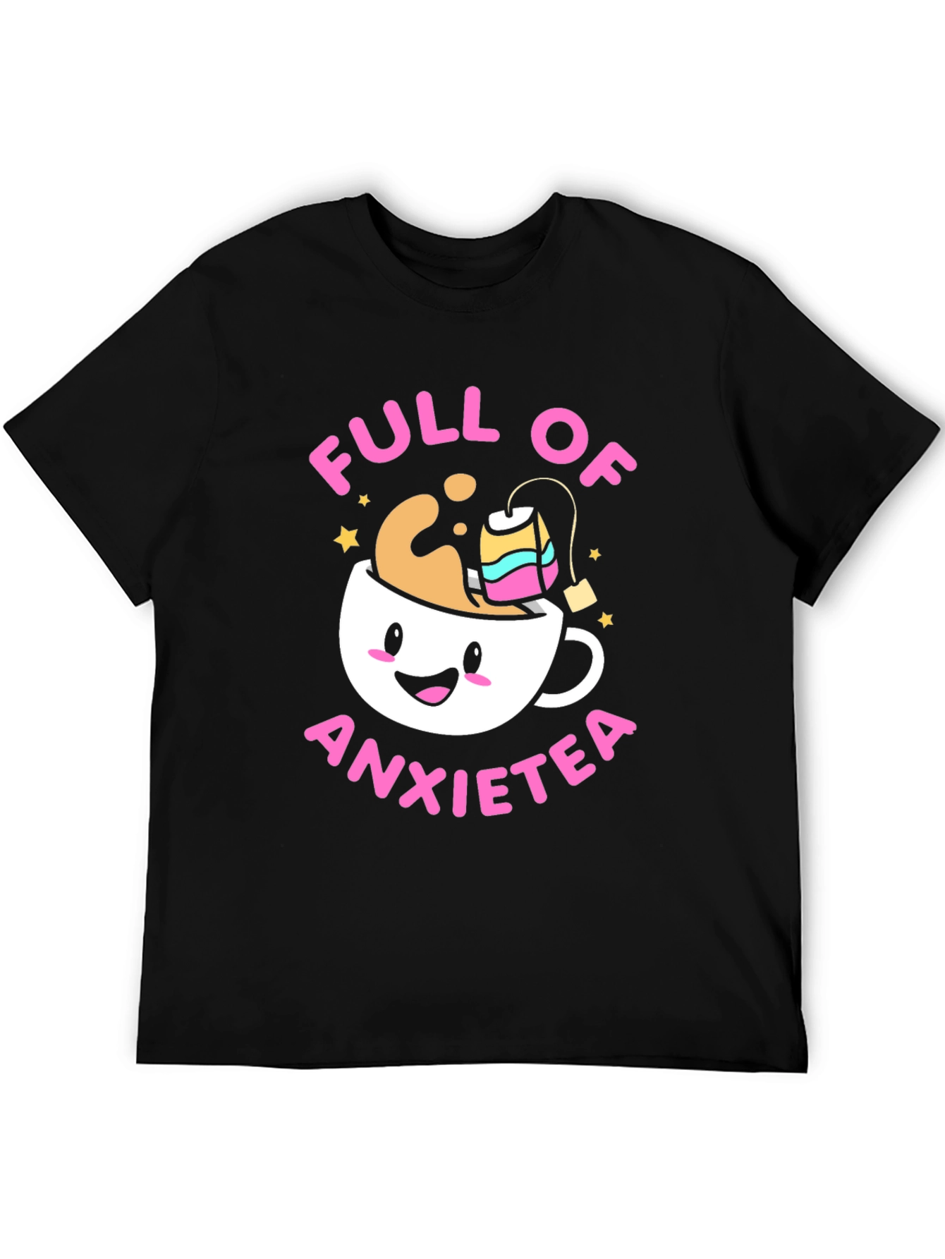 Full of Anxietea Funny Graphic T-Shirt