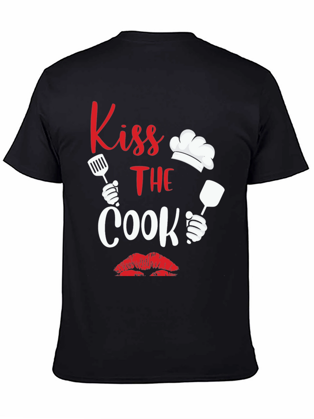 Kiss the Cook Graphic Tee Novelty Cooking Shirt