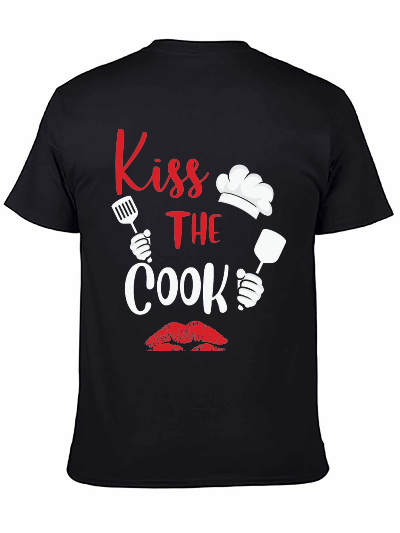 Kiss the Cook Graphic Tee Novelty Cooking Shirt